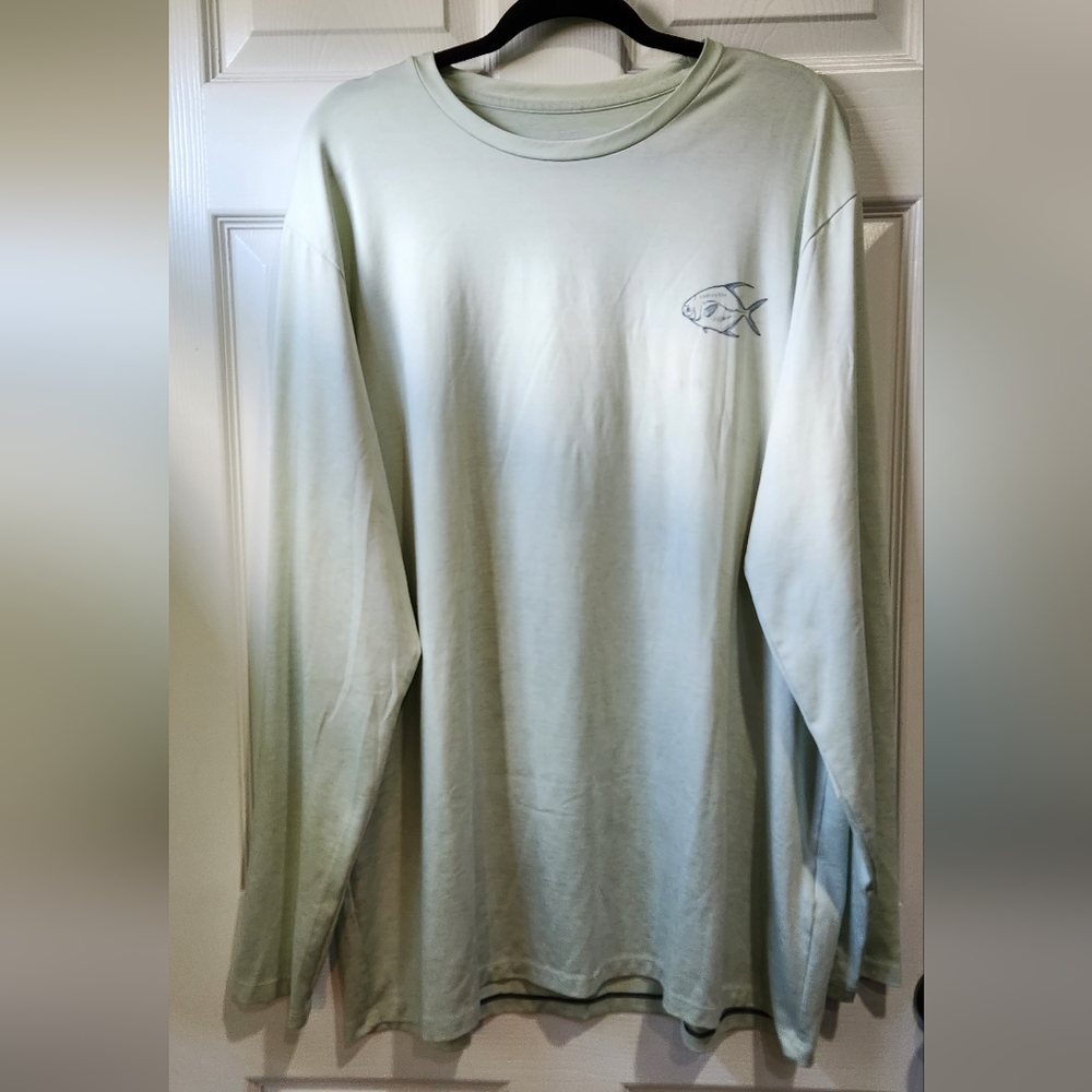 Vineyard Vines light green Long sleeve fishing shirt men's size XL